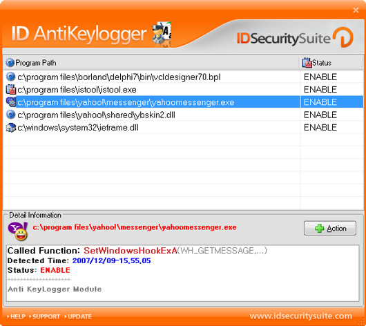 Click to view ID AntiKeylogger 1.2 screenshot