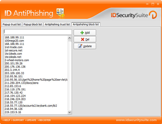 Screenshot for ID AntiPhishing 1.2