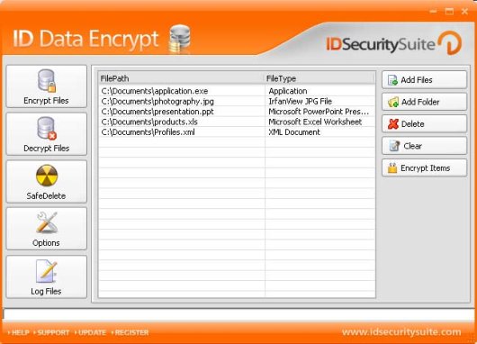 ID Data Encrypt screen shot